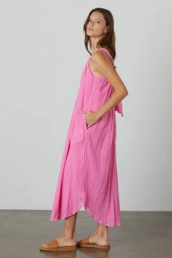 Velvet By Graham & Spencer Womens REESE COTTON GAUZE DRESS 16 Velvet By Graham & Spencer Womens REESE COTTON GAUZE DRESS