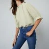 Velvet By Graham & Spencer ROSA COTTON GAUZE RUFFLE TOP 1 Velvet By Graham & Spencer ROSA COTTON GAUZE RUFFLE TOP