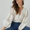 Velvet By Graham & Spencer TAYLER COTTON LACE BOHO TOP 2 Velvet By Graham & Spencer TAYLER COTTON LACE BOHO TOP