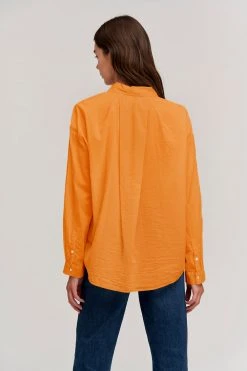 Velvet By Graham & Spencer Womens DEVYN BUTTON-UP SHIRT