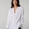 Velvet By Jenny Graham Womens REDONDO BUTTON-UP SHIRT