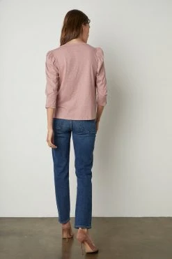 Velvet By Graham & Spencer Womens ANGELINA PUFF SLEEVE TEE 11 Velvet By Graham & Spencer Womens ANGELINA PUFF SLEEVE TEE