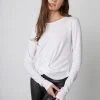 Velvet By Graham & Spencer BEATRICE FRONT TWIST TEE 2 Velvet By Graham & Spencer BEATRICE FRONT TWIST TEE