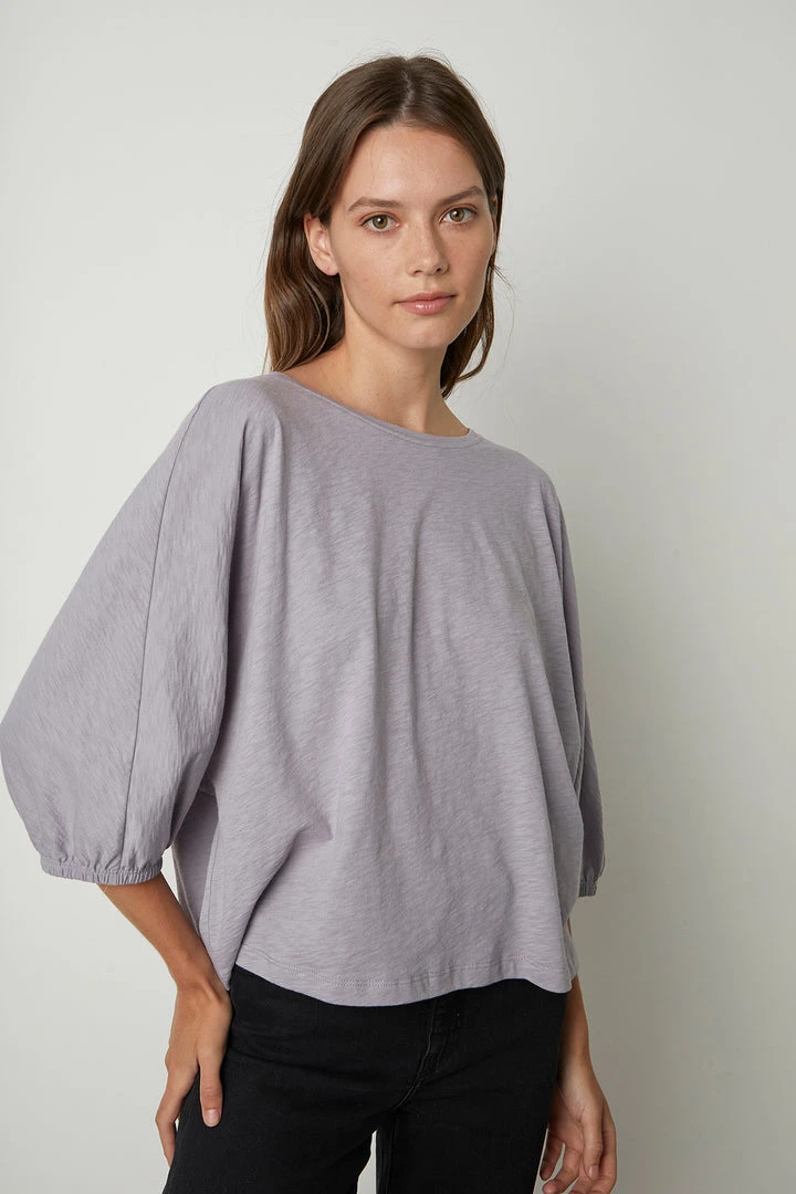 Velvet By Graham & Spencer Womens CORRY PUFF SLEEVE TEE 3 Velvet By Graham & Spencer Womens CORRY PUFF SLEEVE TEE