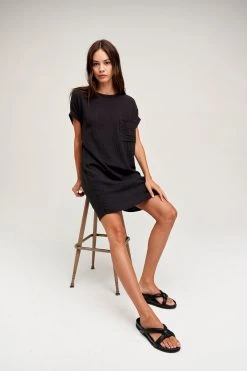 Velvet By Graham & Spencer HANNA COTTON SLUB MIX DRESS Womens 15 Velvet By Graham & Spencer HANNA COTTON SLUB MIX DRESS Womens