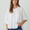 Velvet By Graham & Spencer Womens HELEN 3/4 SLEEVE OVERSIZED TEE 1 Velvet By Graham & Spencer Womens HELEN 3/4 SLEEVE OVERSIZED TEE