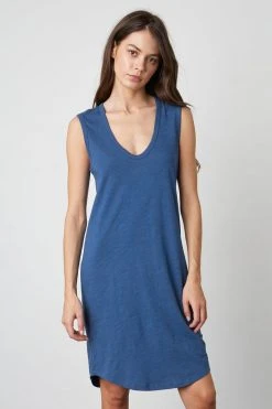 Velvet By Graham & Spencer Womens JANNA SCOOP NECK TANK DRESS 12 Velvet By Graham & Spencer Womens JANNA SCOOP NECK TANK DRESS