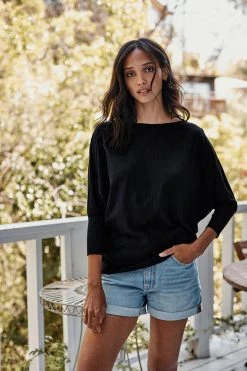 Velvet By Graham & Spencer JOSS DOLMAN SLEEVE TEE Womens 38 Velvet By Graham & Spencer JOSS DOLMAN SLEEVE TEE Womens