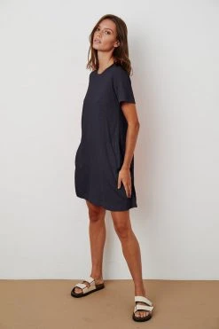 Velvet By Graham & Spencer LEIGH COTTON SLUB DRESS