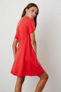 Velvet By Graham & Spencer LEIGH COTTON SLUB DRESS