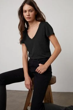 Velvet By Graham & Spencer Womens KATE HIGH RISE CROP JEAN