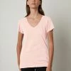 Velvet By Graham & Spencer Womens LILITH COTTON SLUB V-NECK TEE 1 Velvet By Graham & Spencer Womens LILITH COTTON SLUB V-NECK TEE