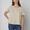 Velvet By Graham & Spencer LULA COTTON SLUB SWING TEE Womens 1 Velvet By Graham & Spencer LULA COTTON SLUB SWING TEE Womens