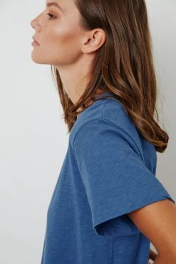 Velvet By Graham & Spencer LULA COTTON SLUB SWING TEE Womens 60 Velvet By Graham & Spencer LULA COTTON SLUB SWING TEE Womens