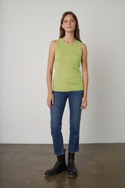Velvet By Graham & Spencer Womens MAXIE RIBBED TANK TOP