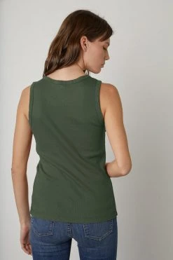 Velvet By Graham & Spencer Womens MAXIE RIBBED TANK TOP 24 Velvet By Graham & Spencer Womens MAXIE RIBBED TANK TOP