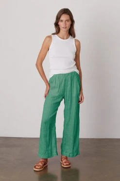 Velvet By Graham & Spencer Womens LOLA LINEN PANT 82 Velvet By Graham & Spencer Womens LOLA LINEN PANT