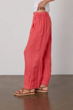 Velvet By Graham & Spencer Womens LOLA LINEN PANT 94 Velvet By Graham & Spencer Womens LOLA LINEN PANT