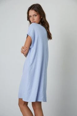 Velvet By Graham & Spencer HANNA COTTON SLUB MIX DRESS Womens 18 Velvet By Graham & Spencer HANNA COTTON SLUB MIX DRESS Womens