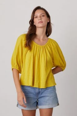 Velvet By Graham & Spencer KATY RAGLAN SLEEVE TOP Womens