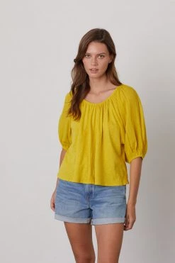 Velvet By Graham & Spencer KATY RAGLAN SLEEVE TOP Womens