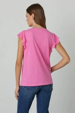 Velvet By Graham & Spencer LUPITA RUFFLE TANK TOP