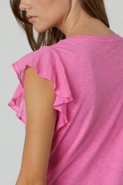 Velvet By Graham & Spencer LUPITA RUFFLE TANK TOP