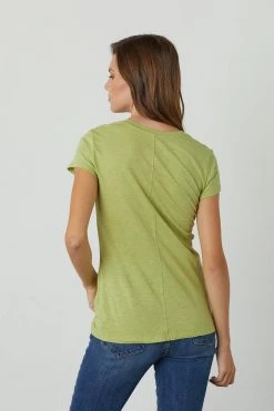 Velvet By Graham & Spencer ODELIA COTTON SLUB CREW NECK TEE 36 Velvet By Graham & Spencer ODELIA COTTON SLUB CREW NECK TEE