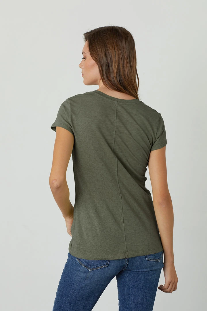 Velvet By Graham & Spencer ODELIA COTTON SLUB CREW NECK TEE 6 Velvet By Graham & Spencer ODELIA COTTON SLUB CREW NECK TEE