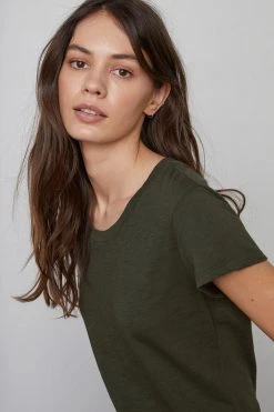 Velvet By Graham & Spencer ODELIA COTTON SLUB CREW NECK TEE 49 Velvet By Graham & Spencer ODELIA COTTON SLUB CREW NECK TEE