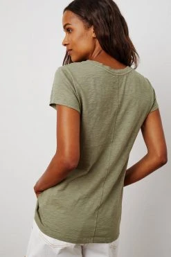 Velvet By Graham & Spencer ODELIA COTTON SLUB CREW NECK TEE