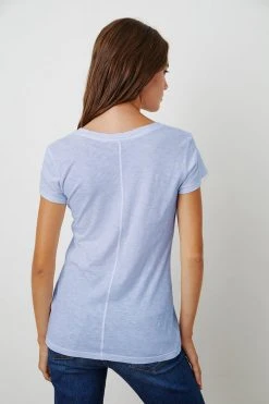 Velvet By Graham & Spencer ODELIA COTTON SLUB CREW NECK TEE