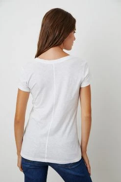 Velvet By Graham & Spencer ODELIA COTTON SLUB CREW NECK TEE 41 Velvet By Graham & Spencer ODELIA COTTON SLUB CREW NECK TEE