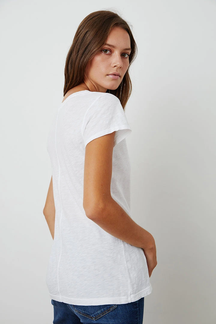 Velvet By Graham & Spencer ODELIA COTTON SLUB CREW NECK TEE 17 Velvet By Graham & Spencer ODELIA COTTON SLUB CREW NECK TEE