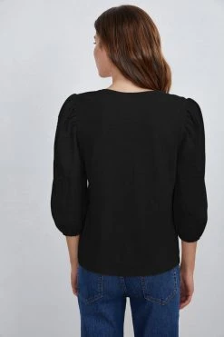 Velvet By Graham & Spencer Womens REEBA COTTON CONTRAST TOP