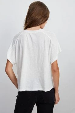 Velvet By Graham & Spencer SUNNI CREW NECK TEE Womens