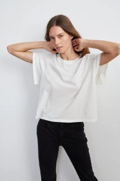 Velvet By Graham & Spencer SUNNI CREW NECK TEE Womens