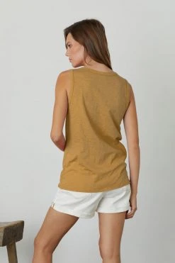 Velvet By Graham & Spencer TAURUS COTTON SLUB TANK Womens 23 Velvet By Graham & Spencer TAURUS COTTON SLUB TANK Womens