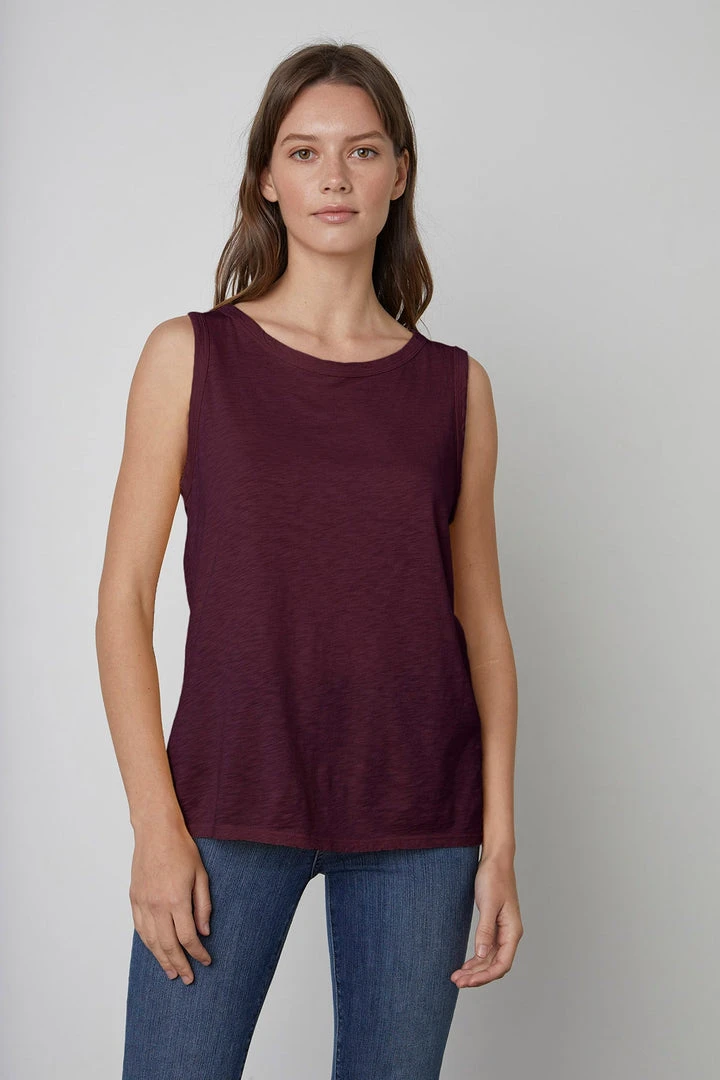 Velvet By Graham & Spencer TAURUS COTTON SLUB TANK Womens 16 Velvet By Graham & Spencer TAURUS COTTON SLUB TANK Womens
