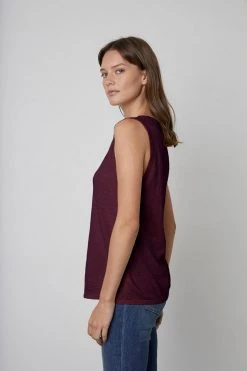 Velvet By Graham & Spencer TAURUS COTTON SLUB TANK Womens 32 Velvet By Graham & Spencer TAURUS COTTON SLUB TANK Womens