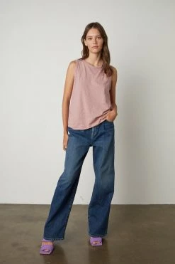 Velvet By Graham & Spencer TAURUS COTTON SLUB TANK Womens 25 Velvet By Graham & Spencer TAURUS COTTON SLUB TANK Womens