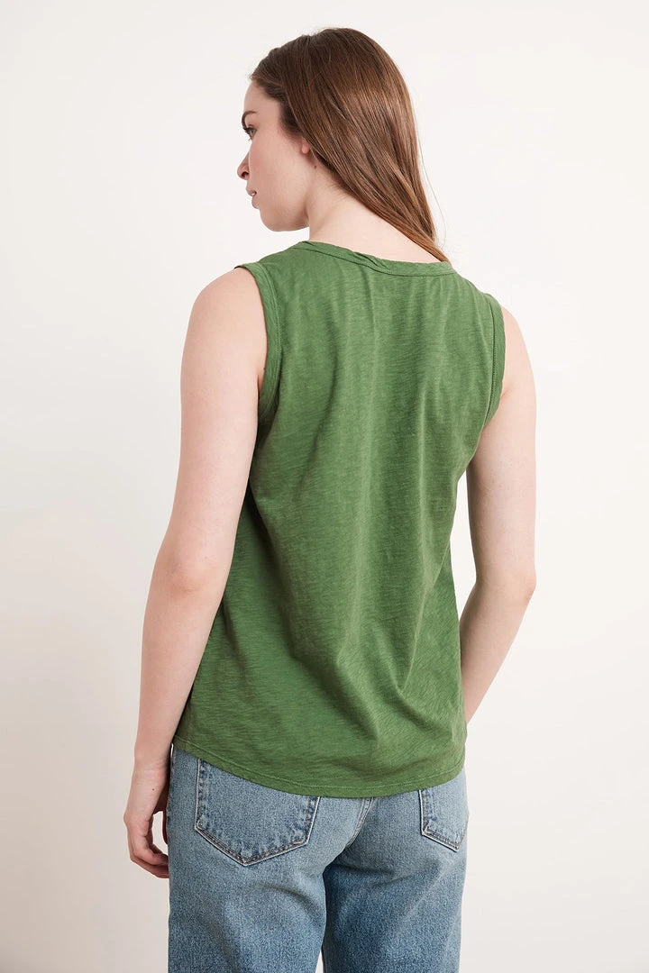 Velvet By Graham & Spencer Womens TAURUS COTTON SLUB TANK 31 Velvet By Graham & Spencer Womens TAURUS COTTON SLUB TANK