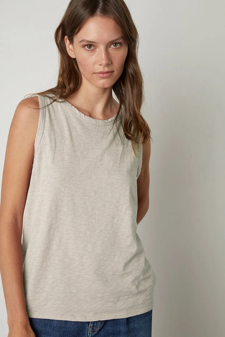 Velvet By Graham & Spencer Womens TAURUS COTTON SLUB TANK 4 Velvet By Graham & Spencer Womens TAURUS COTTON SLUB TANK