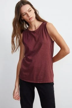 Velvet By Graham & Spencer Womens TAURUS COTTON SLUB TANK 81 Velvet By Graham & Spencer Womens TAURUS COTTON SLUB TANK