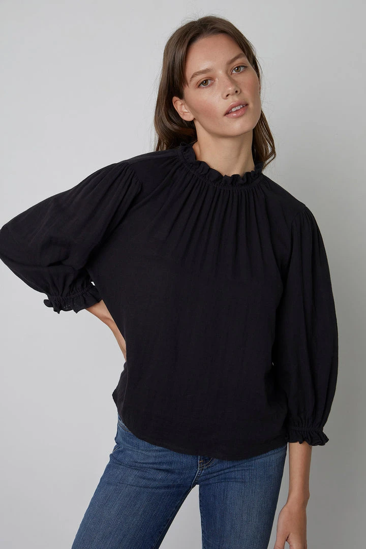 Velvet By Graham & Spencer TEAGAN PUFF SLEEVE TEE Womens 3 Velvet By Graham & Spencer TEAGAN PUFF SLEEVE TEE Womens