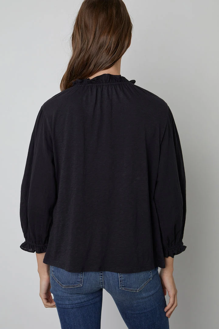 Velvet By Graham & Spencer TEAGAN PUFF SLEEVE TEE Womens 5 Velvet By Graham & Spencer TEAGAN PUFF SLEEVE TEE Womens