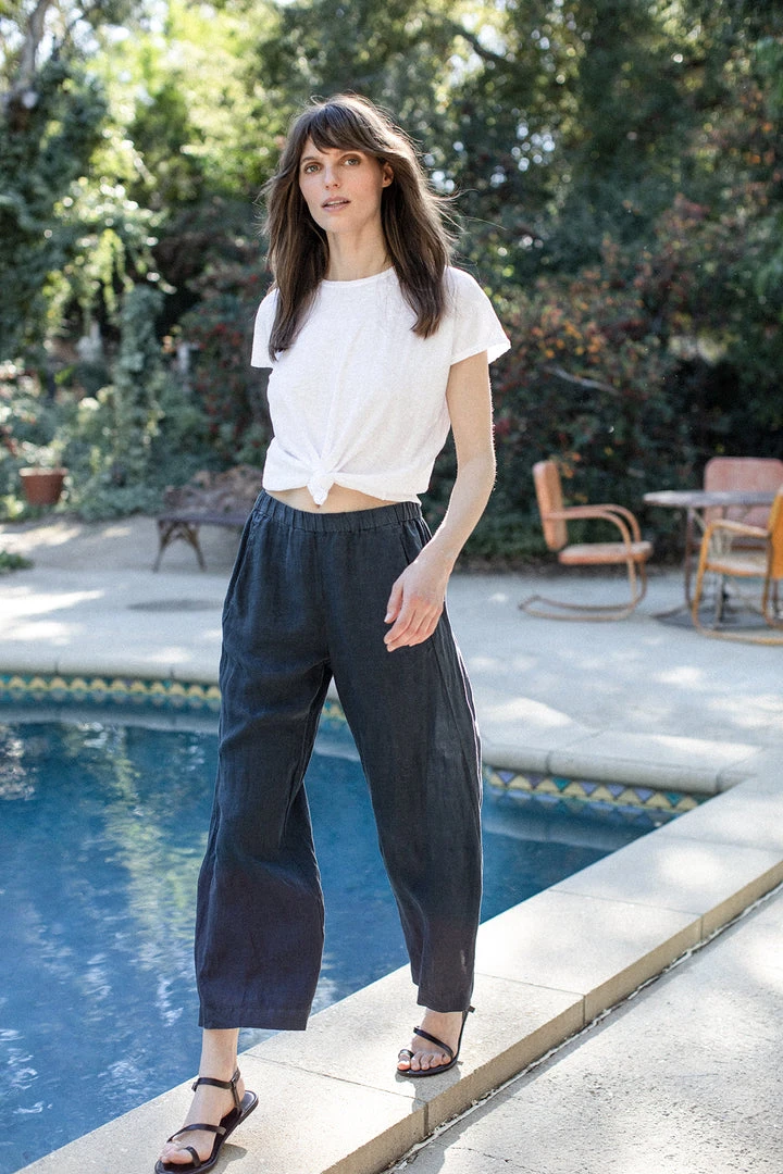 Velvet By Graham & Spencer Womens LOLA LINEN PANT 48 Velvet By Graham & Spencer Womens LOLA LINEN PANT