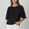 Velvet By Graham & Spencer Womens UMA PUFF SLEEVE TEE