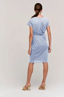 Velvet By Graham & Spencer Womens VERONICA COTTON SLUB WRAP DRESS 9 Velvet By Graham & Spencer Womens VERONICA COTTON SLUB WRAP DRESS