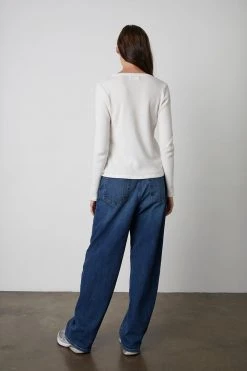 Velvet By Graham & Spencer CAROLINA COTTON THERMAL TEE Womens 9 Velvet By Graham & Spencer CAROLINA COTTON THERMAL TEE Womens